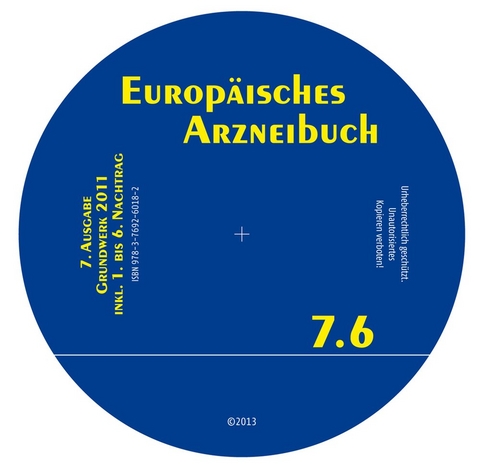 Europ&auml;isches Arzneibuch 7. Ausgabe 2011 inkl. Nachtrag 7.6