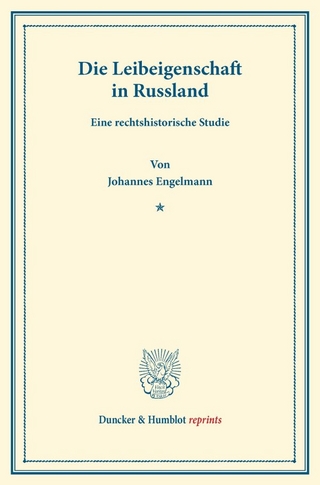 Die Leibeigenschaft in Russland.