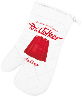 Kochhandschuh Pudding weiß