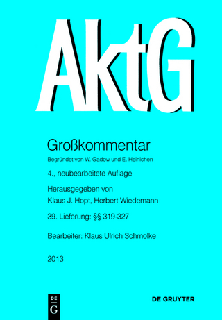 Aktiengesetz / §§ 319-327