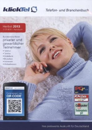 klickTel Telefon- und Branchenbuch Herbst 2013, 2 CD-ROMs