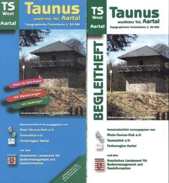 "Topographische Freizeitkarten 1:50000 Hessen. Sonderblattschnitte... / Taunus westlicher Teil, Aartal