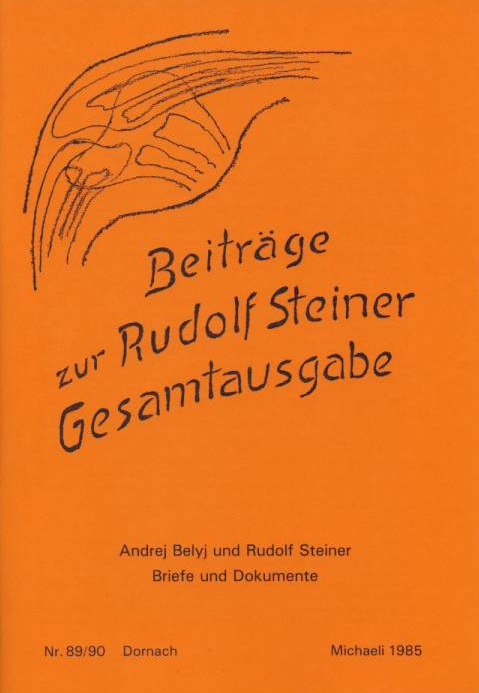 Beitr&auml;ge zur Rudolf Steiner Gesamtausgabe, Heft 89/90 - 