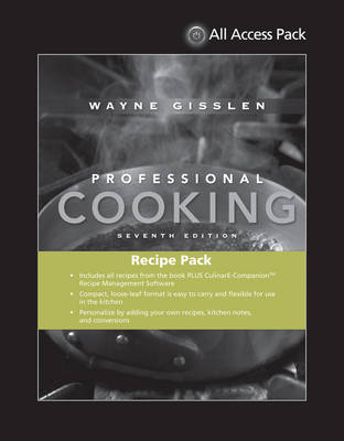 All Access Pack Recipes to Accompany Professional Cooking