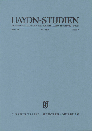 Haydn-Studien - Mai 1970