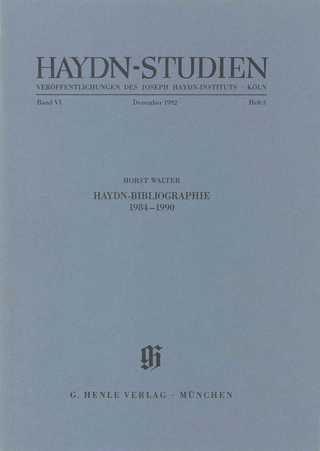 Haydn-Studien - Haydn-Bibliographie 1984-1990