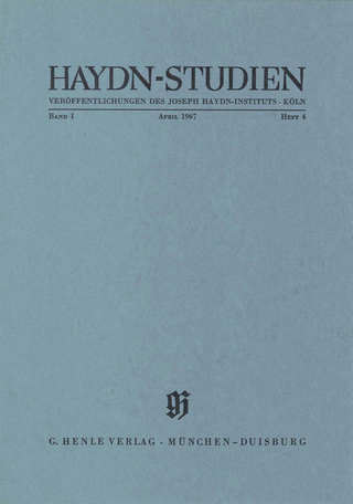 Haydn-Studien. - April 1967