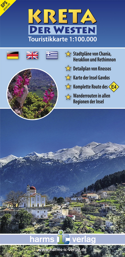 Kreta Touristikkarte 1:100.000 - Harald Harms, Klaus-Peter Lawall