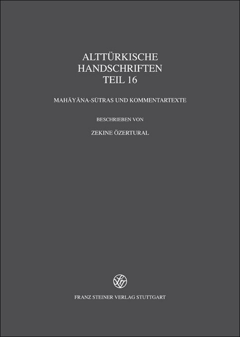 Altt&uuml;rkische Handschriften