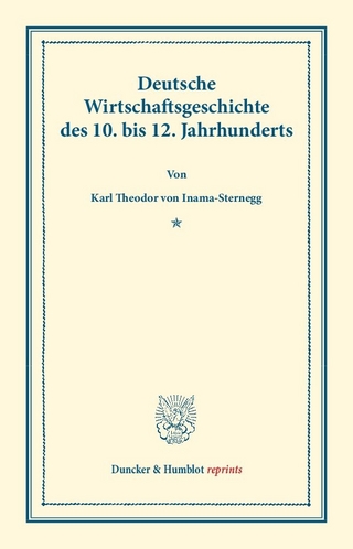 Deutsche Wirtschaftsgeschichte.