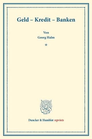 Geld – Kredit – Banken.