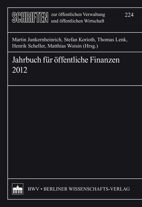 Jahrbuch f&uuml;r &ouml;ffentliche Finanzen (2012) - 