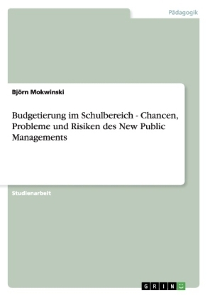 Budgetierung im Schulbereich - Chancen, Probleme und Risiken des New Public Managements - Bj&Atilde;&para;rn Mokwinski