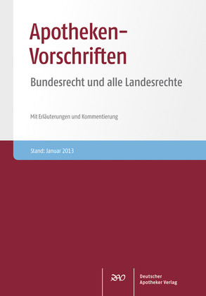 Apotheken-Vorschriften CD-ROM