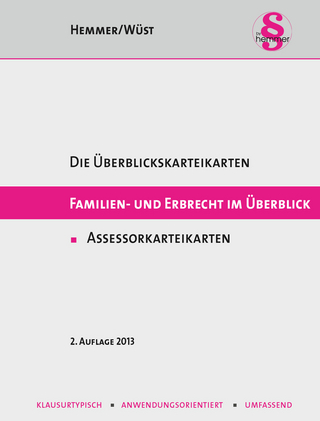 Assessorkarteikarten: Familien- und Erbrecht im Überblick