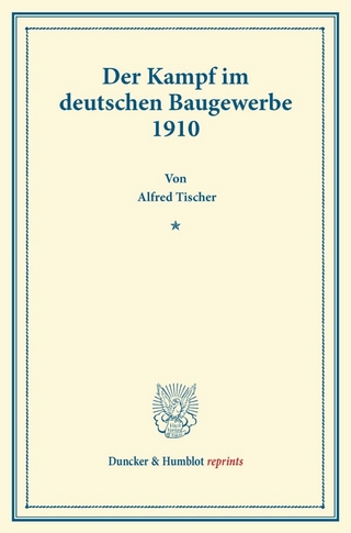 Der Kampf im deutschen Baugewerbe 1910.