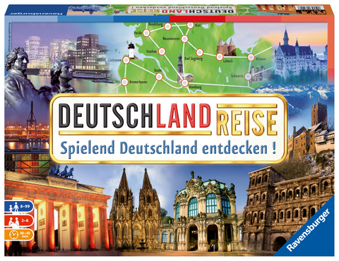 Deutschlandreise - Gesellschaftsspiel & Brettspiel ab 8 Jahre