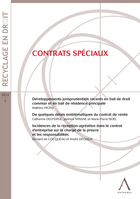 Contrats sp&eacute;ciaux -  Collectif