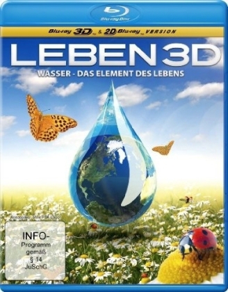 Leben 3D Wasser das Element des Lebens, 1 Blu-ray