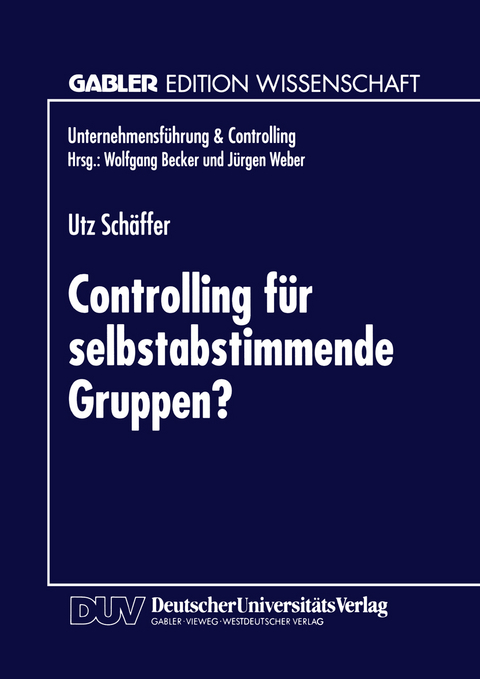 Controlling f&uuml;r selbstabstimmende Gruppen?