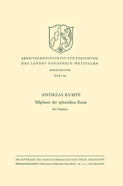 Stilphasen der sp&auml;tantiken Kunst - Andreas Rumpf