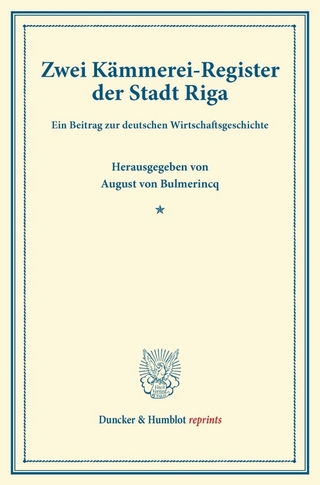 Zwei Kämmerei-Register der Stadt Riga.