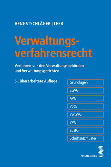 Verwaltungsverfahrensrecht - Johannes Hengstschl&auml;ger, David Leeb