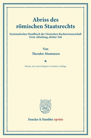 Abriss des römischen Staatsrechts.