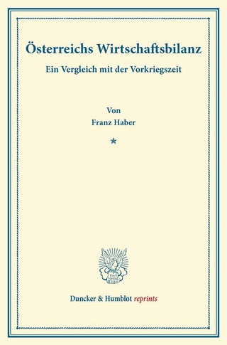 Österreichs Wirtschaftsbilanz.