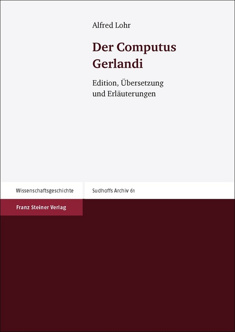 Der Computus Gerlandi - Alfred Lohr