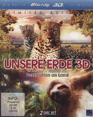 Unsere Erde 3D - Faszination an Land, 2 Blu-rays