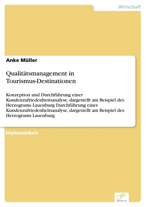 Qualitätsmanagement in Tourismus-Destinationen -  Anke Müller
