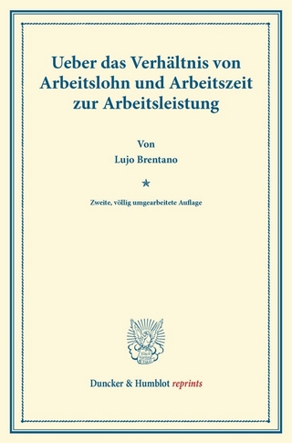 Ueber das Verhältnis von Arbeitslohn und Arbeitszeit zur Arbeitsleistung.