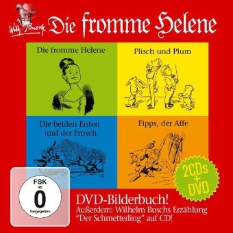 Die Fromme Helene und andere Meisterwerke, 1 DVD + 2 Audio-CDs - Wilhelm Busch