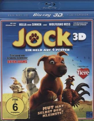 Jock 3D, Ein Held auf 4 Pfoten, 1 Blu-ray - 