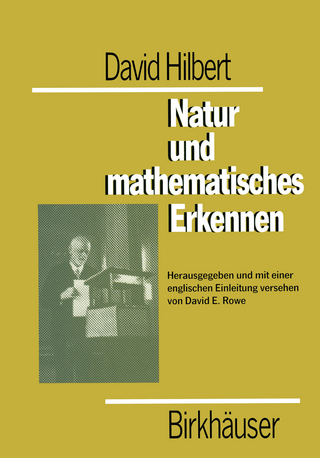 David Hilbert Natur und mathematisches Erkennen