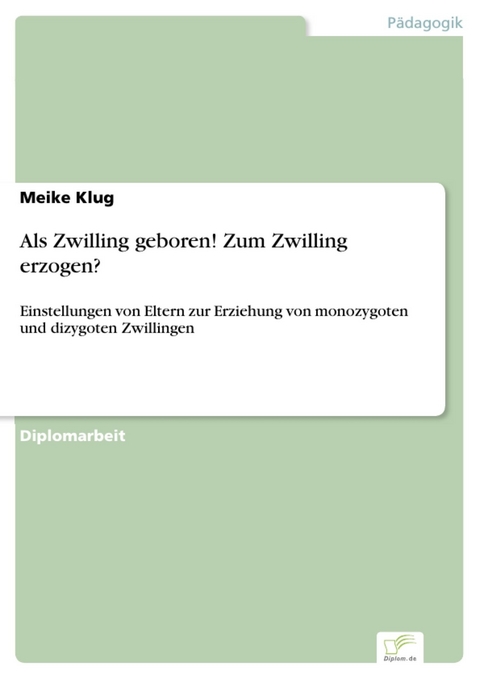 Als Zwilling geboren! Zum Zwilling erzogen? -  Meike Klug