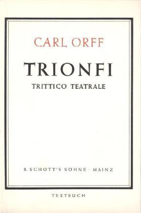 Trionfi.Trittico Teatrale