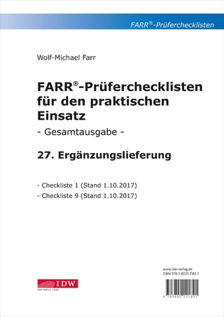 FARR Prüferchecklisten für den praktischen Einsatz