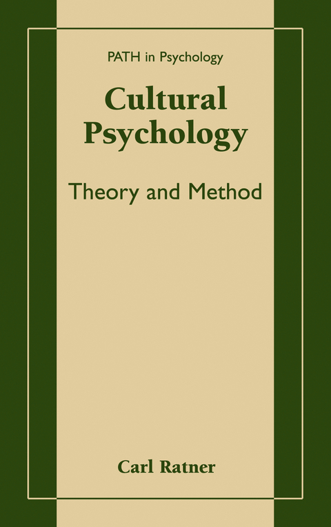 Cultural Psychology - Carl Ratner