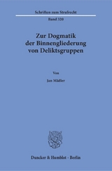 Zur Dogmatik der Binnengliederung von Deliktsgruppen. - Jan M&auml;dler