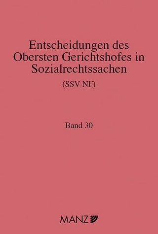 Entscheidungen des obersten Gerichtshofes in Sozialrechtssachen SSV-NF