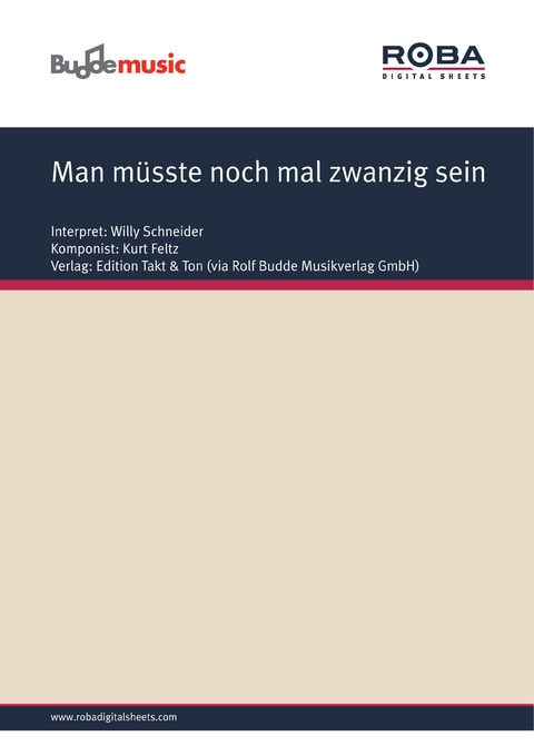 Man m&uuml;sste noch mal zwanzig sein - Gerhard Jussenhoven, Kurt Feltz