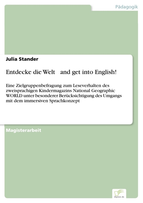 Entdecke die Welt &hellip; and get into English! -  Julia Stander