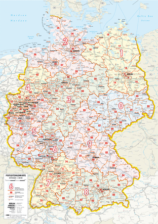 Whiteboard Postleitkarte Deutschland
