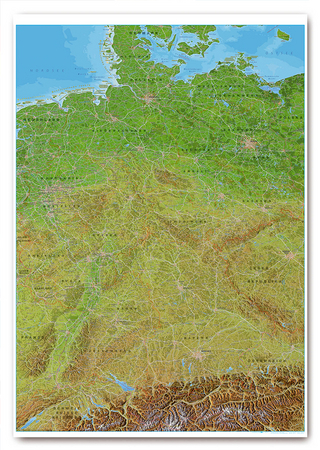 Panoramakarte Deutschland