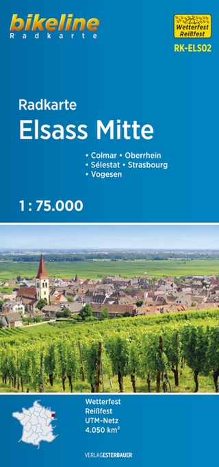 Radkarte Elsass Mitte