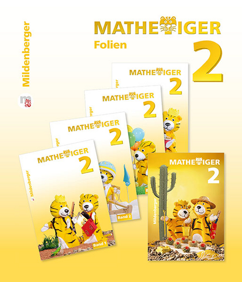Mathetiger 2 &ndash; Transparentfolien, Klasse 2&middot; Erstausgabe - Matthias Heidenreich, Thomas Laubis, Martina Kinkel-Craciunescu