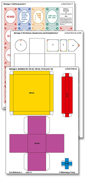 Das Mathebuch - Ausgabe f&uuml;r Bayern / Das Mathebuch 4, Arbeitsbeilagen, Ausgabe Bayern - 