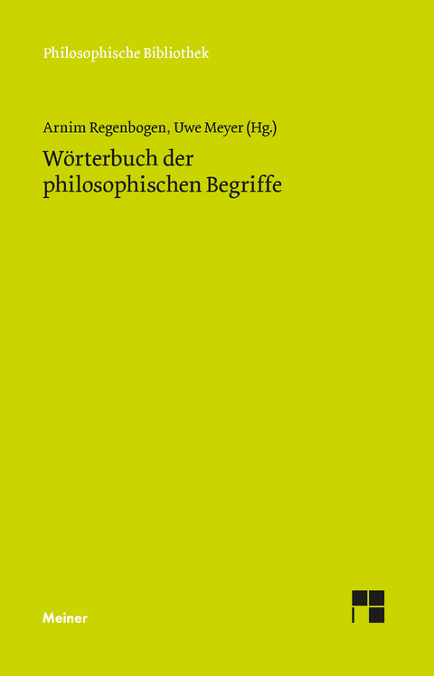 W&ouml;rterbuch der philosophischen Begriffe - 